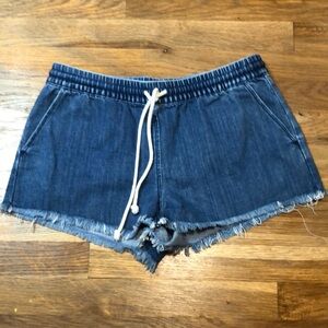 AERIE pull on jean shorts